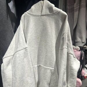 Essentials Light Gray Oversized Hoodie